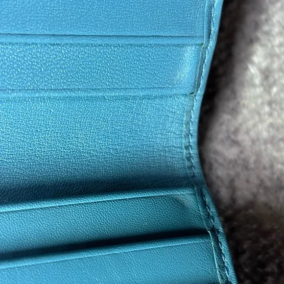 Coach Teal and Brown Leatherware Wallet - Picture 16 of 16